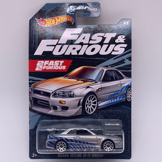 Hot Wheels 2020 Walmart Exclusive - Fast & Furious Series #3/5 - Nissan Skyline GT-R (BNR34)