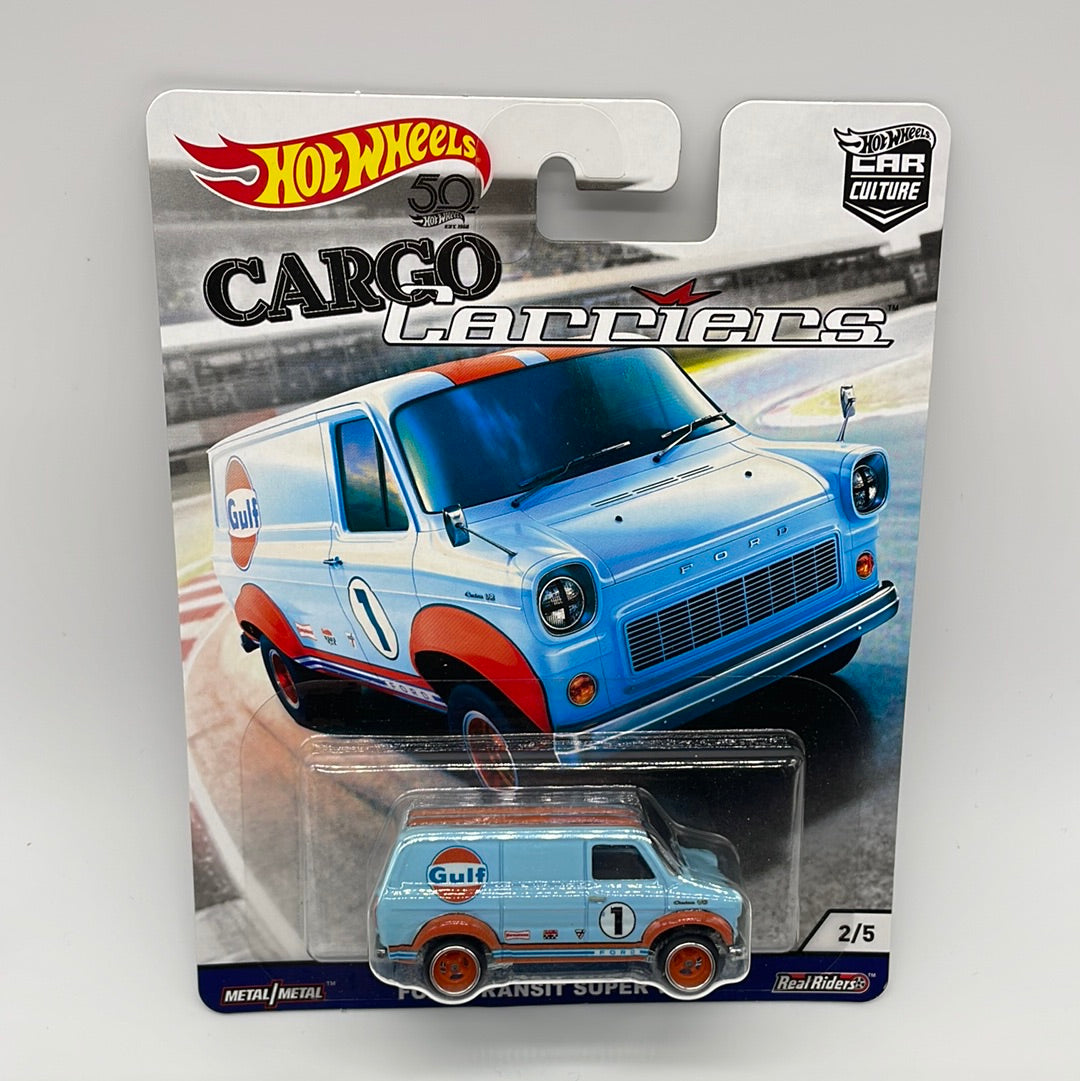 Hot Wheels Car Culture Premium - Cargo Carriers Series - #2/5 - Ford Transit Super Van