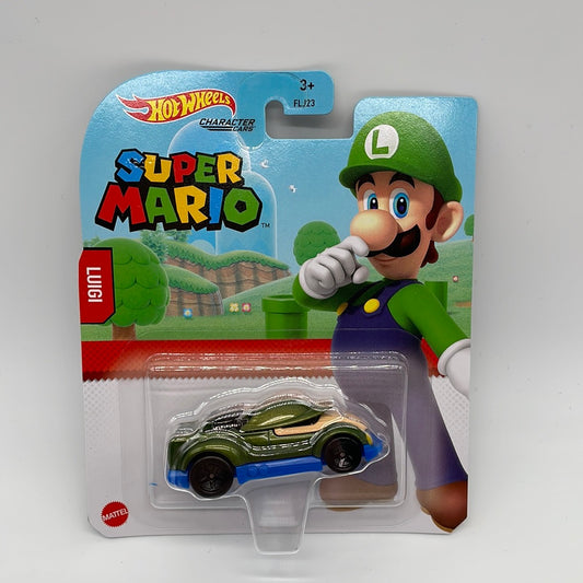 Hot Wheels Character Cars - Super Mario Series - Luigi