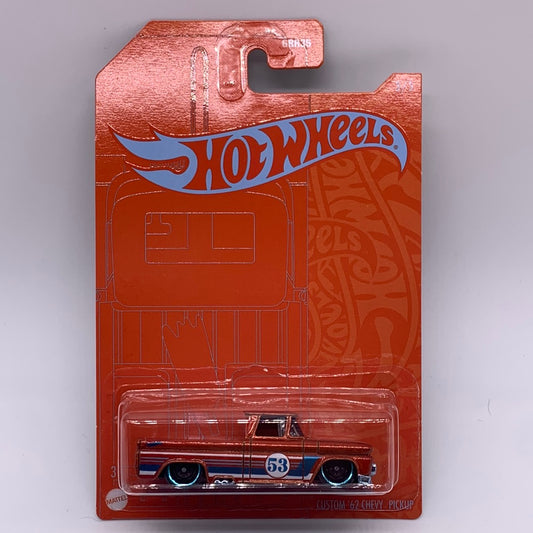 Hot Wheels Mainline - 2021 53rd Anniversary - Orange & Blue Custom ‘62 Chevy Pickup