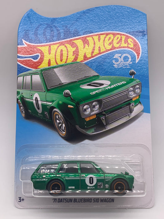 Hot Wheels 2018 Legends Tour Exclusive - Green ‘71 Datsun Bluebird 510 Wagon
