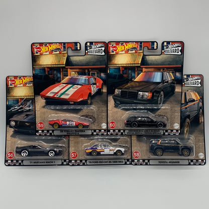 Hot Wheels Premium - Walmart Boulevard Series Mix M (#56-60) Set of 5