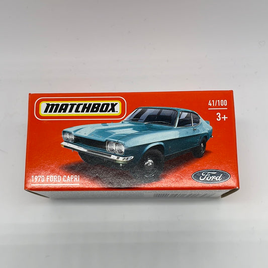 Matchbox Power Grabs - #41/100 - 1970 Ford Capri - Blue