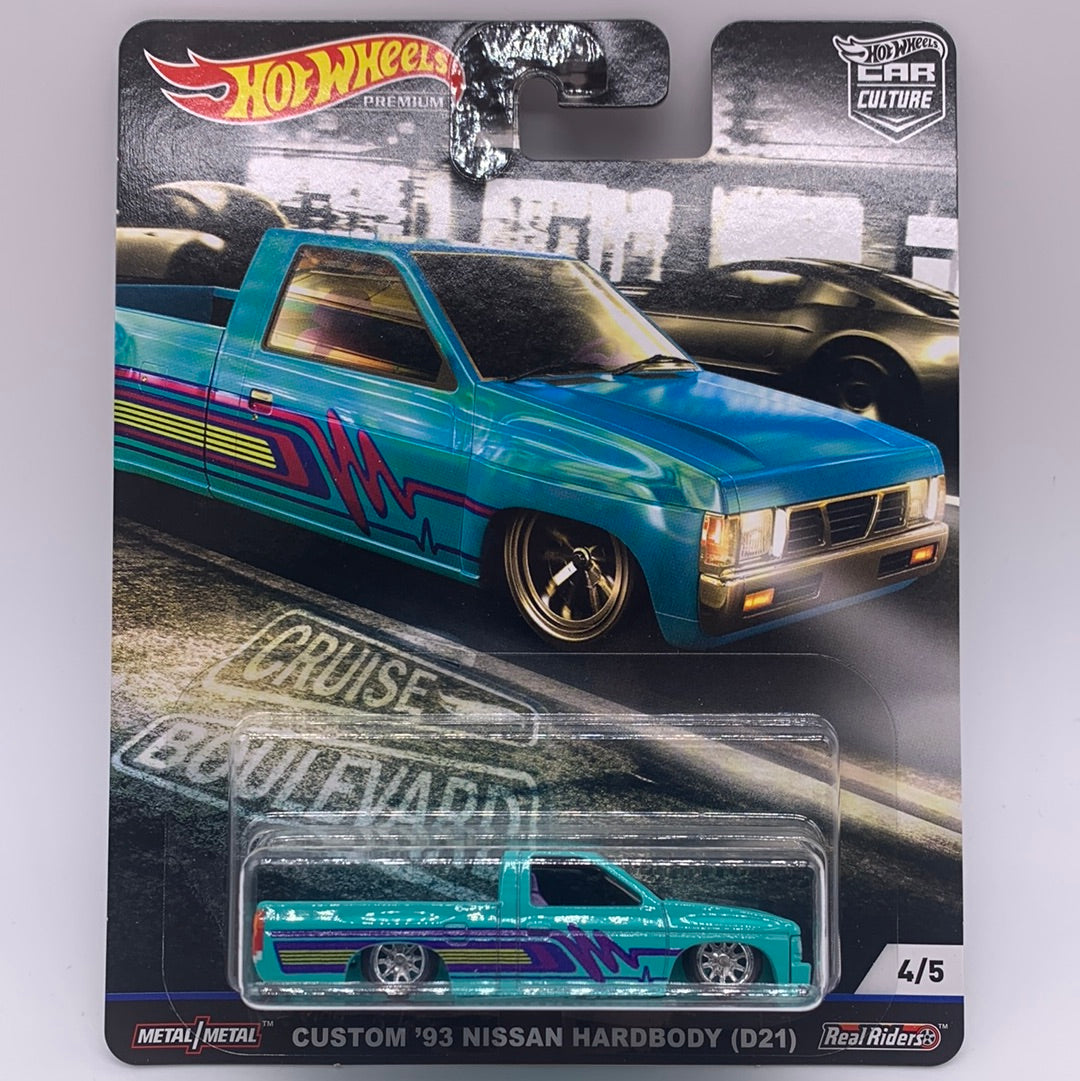 Hot Wheels Car Culture Premium - Cruise Boulevard Series - #4/5 - Custom ‘93 Nissan Hardbody (D21)