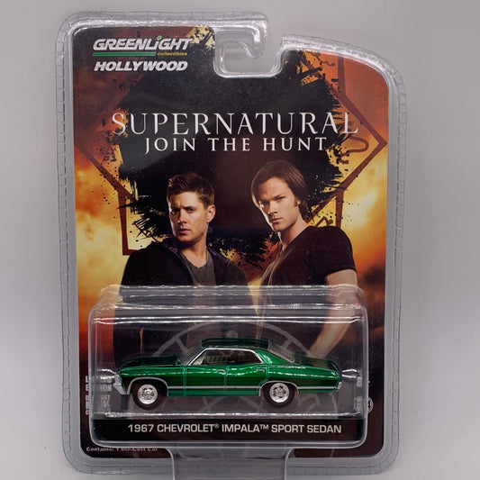GreenLight Hollywood Series - #44692 Green Machine Chase Car - Supernatural 1967 Chevrolet Impala Sport Sedan