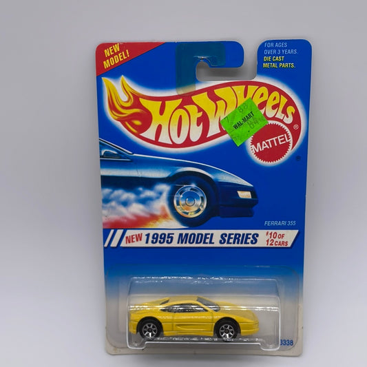 Hot Wheels Mainline - 1995 Model Series - Ferrari 355 Yellow