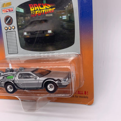 Johnny Lightning Hollywood on Wheels Real Wheels Series - Back to the Future Delorean