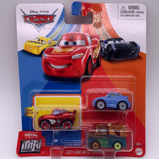Disney Pixar Cars Movie - Metal Mini Racers 3 Pack - Cozy Cone Motel Series