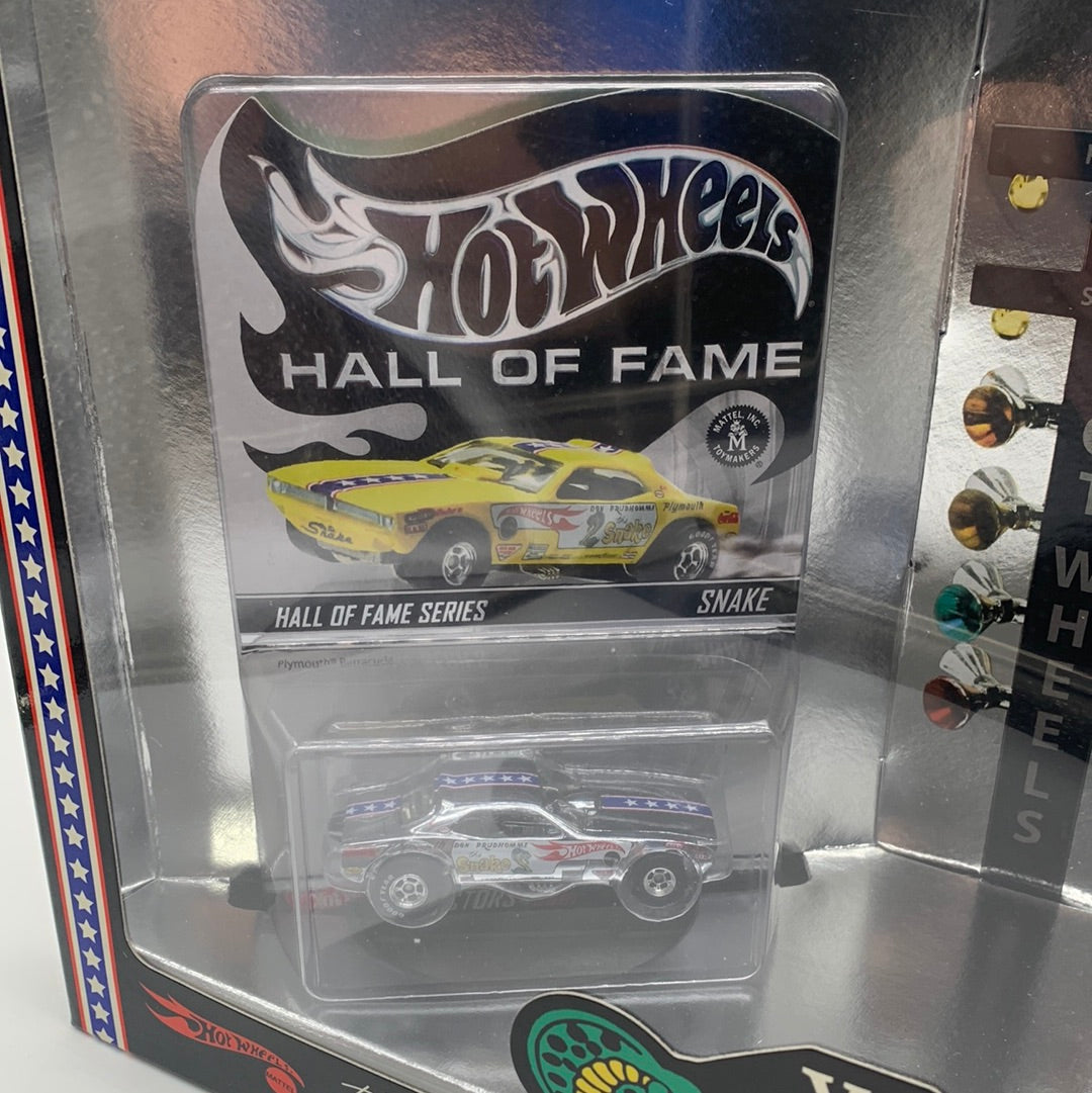 Hot Wheels RLC Red Line Club - Collectors Club 2003 Release - Hall of Fame Series Silver Snake & Mongoose Boxed Set - #8054 of 10000