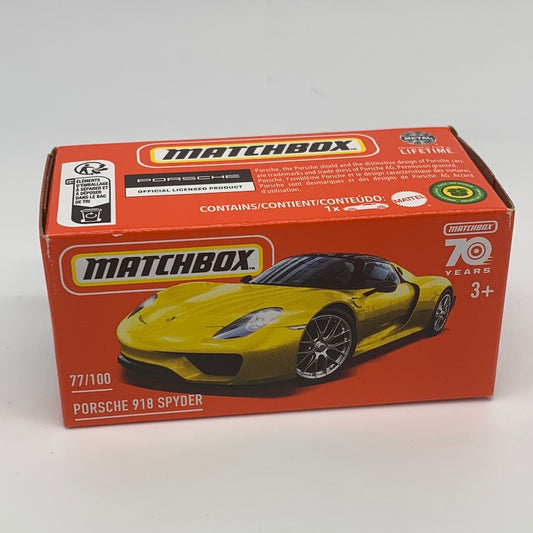 Matchbox Power Grabs - 70 Years #77/100 - Porsche 918 Spyder